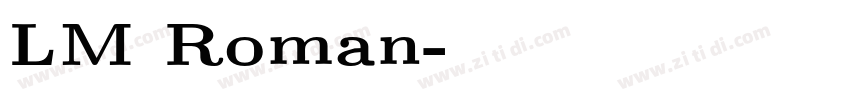 LM Roman字体转换